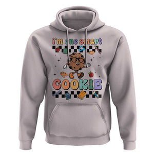 Funny Student Hoodie I'm One Smart Cookie Apple Book Ruler Pencil TS11 Ice Gray Print Your Wear