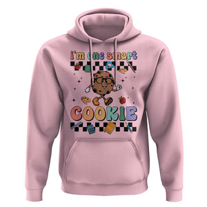 Funny Student Hoodie I'm One Smart Cookie Apple Book Ruler Pencil TS11 Light Pink Print Your Wear