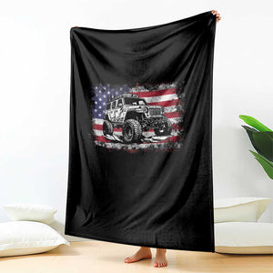 American Flag UTV Side By Side SXS Off Road Car Throw Blanket TS11 Print Your Wear
