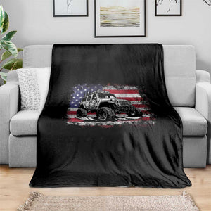 American Flag UTV Side By Side SXS Off Road Car Throw Blanket TS11 Print Your Wear