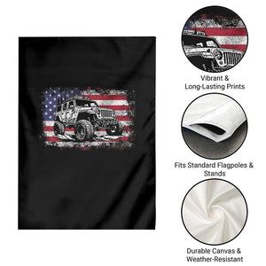 American Flag UTV Side By Side SXS Off Road Car Garden Flag TS11 Print Your Wear