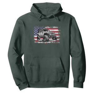 American Flag UTV Side By Side SXS Off Road Car Hoodie TS11 Dark Forest Green Print Your Wear