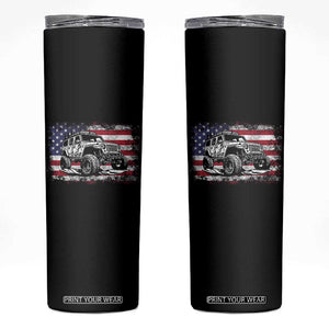 American Flag UTV Side By Side SXS Off Road Car Skinny Tumbler TS11 Black Print Your Wear