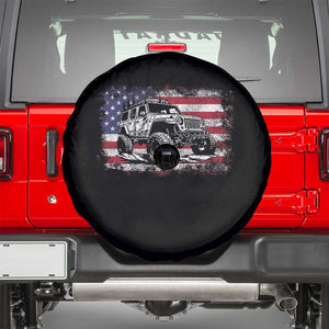 American Flag UTV Side By Side SXS Off Road Car Spare Tire Cover TS11 Black Print Your Wear