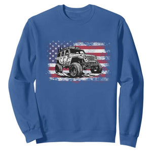 American Flag UTV Side By Side SXS Off Road Car Sweatshirt TS11 Royal Blue Print Your Wear