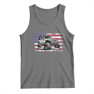 American Flag UTV Side By Side SXS Off Road Car Tank Top TS11 Black Heather Print Your Wear