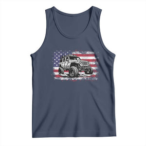 American Flag UTV Side By Side SXS Off Road Car Tank Top TS11 Navy Print Your Wear