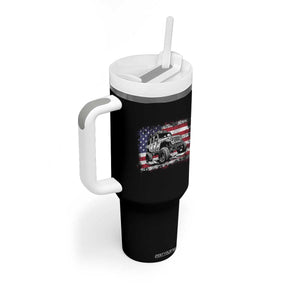 American Flag UTV Side By Side SXS Off Road Car Tumbler With Handle TS11 Print Your Wear