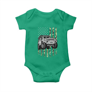 Camouflage American Flag UTV Side By Side SXS Off Road Car Baby Onesie TS11 Irish Green Print Your Wear