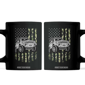 Camouflage American Flag UTV Side By Side SXS Off Road Car Coffee Mug TS11 Black Print Your Wear