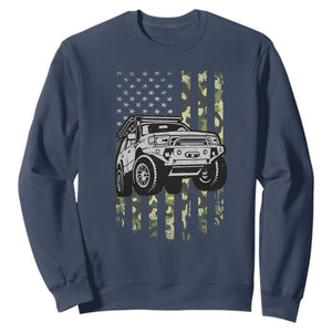 Camouflage American Flag UTV Side By Side SXS Off Road Car Sweatshirt TS11 Navy Print Your Wear