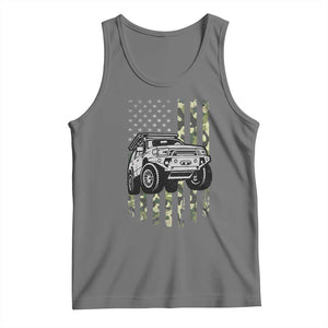Camouflage American Flag UTV Side By Side SXS Off Road Car Tank Top TS11 Black Heather Print Your Wear