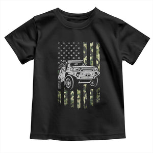 Camouflage American Flag UTV Side By Side SXS Off Road Car Toddler T Shirt TS11 Black Print Your Wear