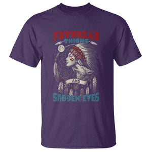 Native American Women T Shirt Frybread Thighs Skoden Eyes Dreamcatcher TS11 Purple Print Your Wear