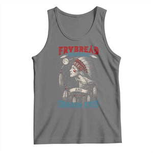 Native American Women Tank Top Frybread Thighs Skoden Eyes Dreamcatcher TS11 Black Heather Print Your Wear