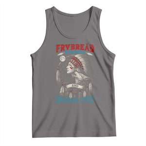 Native American Women Tank Top Frybread Thighs Skoden Eyes Dreamcatcher TS11 Deep Heather Print Your Wear
