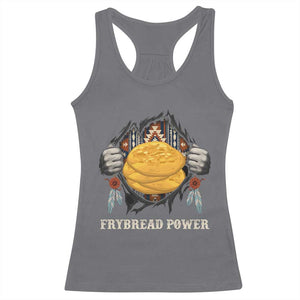 Frybread Power Racerback Tank Top Native American Indian Food TS11 Charcoal Print Your Wear