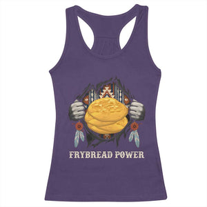 Frybread Power Racerback Tank Top Native American Indian Food TS11 Purple Print Your Wear
