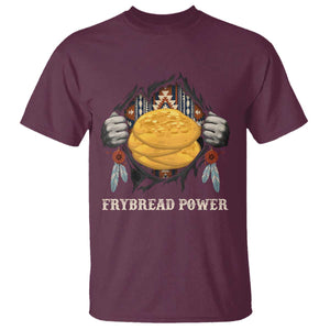 Frybread Power T Shirt Native American Indian Food TS11 Maroon Print Your Wear