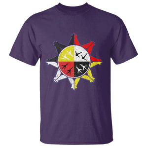 Oglala Lakota Nation Medicine Wheel Native American T Shirt TS11 Purple Print Your Wear