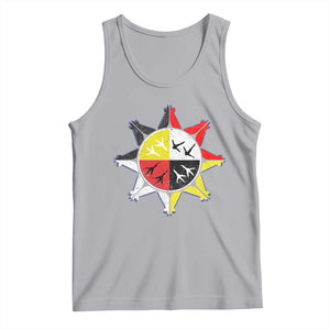 Oglala Lakota Nation Medicine Wheel Native American Tank Top TS11 Athletic Heather Print Your Wear