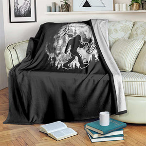 Funny Bigfoot Offroad Car Night Stroll Adventure Throw Blanket TS11 Print Your Wear