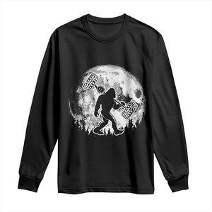 Funny Bigfoot Offroad Car Night Stroll Adventure Long Sleeve Shirt TS11 Black Print Your Wear