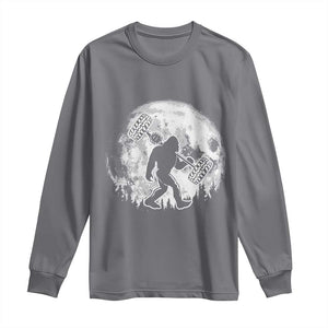 Funny Bigfoot Offroad Car Night Stroll Adventure Long Sleeve Shirt TS11 Charcoal Print Your Wear