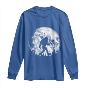 Funny Bigfoot Offroad Car Night Stroll Adventure Long Sleeve Shirt TS11 Royal Blue Print Your Wear