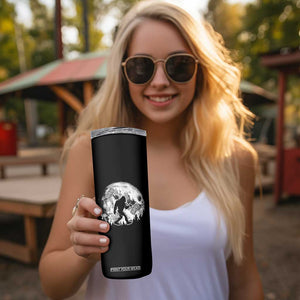 Funny Bigfoot Offroad Car Night Stroll Adventure Skinny Tumbler TS11 Print Your Wear
