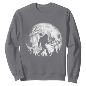 Funny Bigfoot Offroad Car Night Stroll Adventure Sweatshirt TS11 Charcoal Print Your Wear
