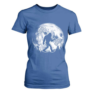 Funny Bigfoot Offroad Car Night Stroll Adventure T Shirt For Women TS11 Royal Blue Print Your Wear