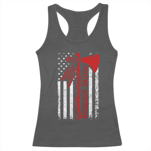 Native American Tomahawk Vintage USA Flag Tribal Tradition Racerback Tank Top TS11 Dark Heather Print Your Wear