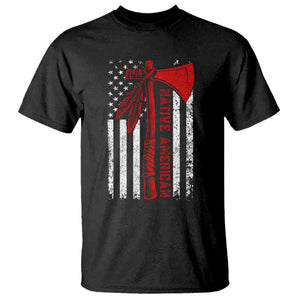 Native American Tomahawk Vintage USA Flag Tribal Tradition T Shirt TS11 Black Print Your Wear