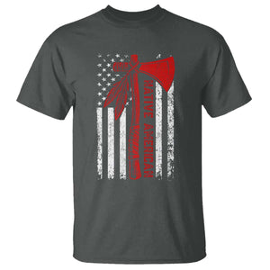 Native American Tomahawk Vintage USA Flag Tribal Tradition T Shirt TS11 Dark Heather Print Your Wear