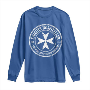 Knights Hospitaller Long Sleeve Shirt Pro Fide Pro Utilitate Hominum est 1113 Maltese Catholic Christian