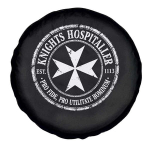 Knights Hospitaller Spare Tire Cover Pro Fide Pro Utilitate Hominum est 1113 Maltese Catholic Christian