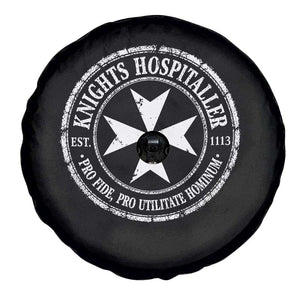 Knights Hospitaller Spare Tire Cover Pro Fide Pro Utilitate Hominum est 1113 Maltese Catholic Christian