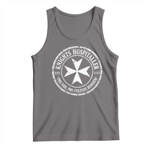 Knights Hospitaller Tank Top Pro Fide Pro Utilitate Hominum est 1113 Maltese Catholic Christian