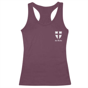 Teutonic Order Flag Cross Gott Mit Uns Racerback Tank Top Knight Insignia Arms Shield TS11 Maroon Print Your Wear
