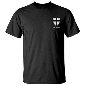 Teutonic Order Flag Cross Gott Mit Uns T Shirt Knight Insignia Arms Shield TS11 Black Print Your Wear