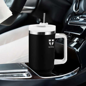 Teutonic Order Flag Cross Gott Mit Uns Tumbler With Handle Knight Insignia Arms Shield
