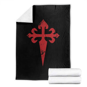 Vintage Cross of St James Order of Santiago Throw Blanket