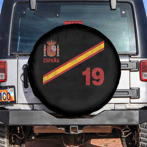 Espana Spain Football Spare Tire Cover Spanish Flag Stripes Number 19 Athletic Soccer National Pride
