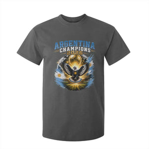 Argentina Champions 2026 T Shirt For Kid Proud Argentinian Football Fan TS11 Dark Heather Print Your Wear