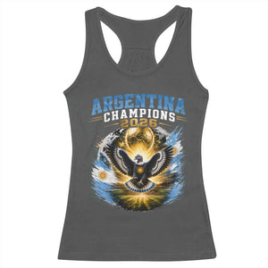 Argentina Champions 2026 Racerback Tank Top Proud Argentinian Football Fan