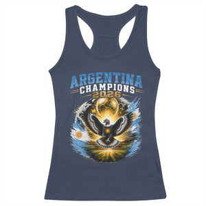 Argentina Champions 2026 Racerback Tank Top Proud Argentinian Football Fan
