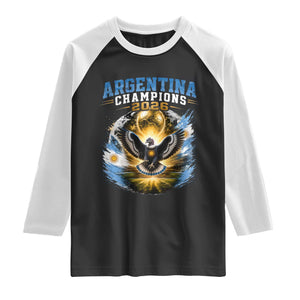 Argentina Champions 2026 Raglan Shirt Proud Argentinian Football Fan