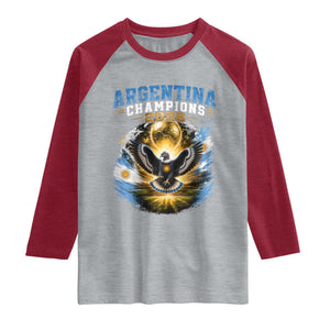 Argentina Champions 2026 Raglan Shirt Proud Argentinian Football Fan