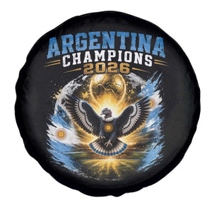 Argentina Champions 2026 Spare Tire Cover Proud Argentinian Football Fan